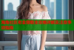 海角社区老金领取全攻略详解及注意事项指南