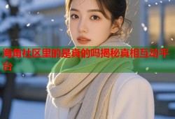 海角社区里的是真的吗揭秘真相互动平台