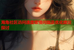 海角社区访问速度缓慢问题及优化建议探讨