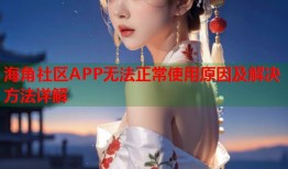 海角社区APP无法正常使用原因及解决方法详解