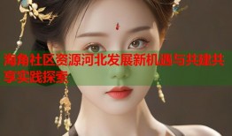 海角社区资源河北发展新机遇与共建共享实践探索