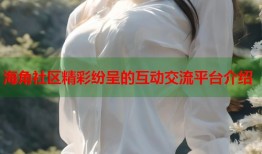 海角社区精彩纷呈的互动交流平台介绍