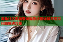 海角社区电脑登录操作步骤详解与常见问题解决方案