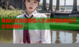 海角社区微信群加入方法详细指南及注意事项解析