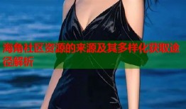 海角社区资源的来源及其多样化获取途径解析