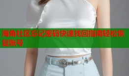 海角社区忘记密码快速找回指南轻松恢复账号