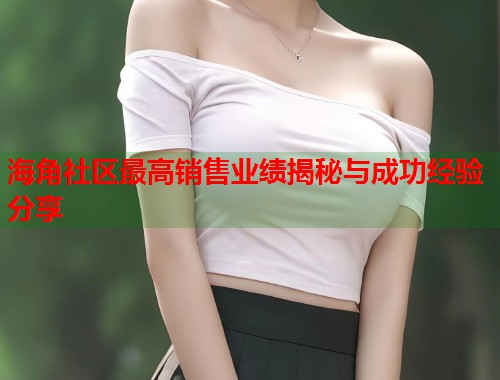 海角社区最高销售业绩揭秘与成功经验分享