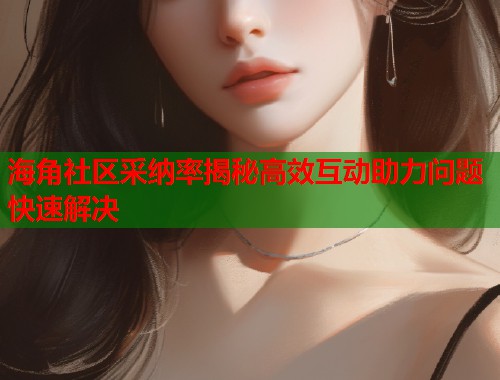 海角社区采纳率揭秘高效互动助力问题快速解决
