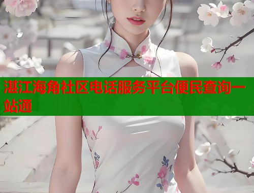 湛江海角社区电话服务平台便民查询一站通